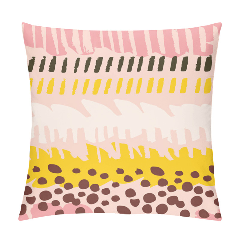 Personality  Multicolor Painted Seamless Pattern. Pillow Covers