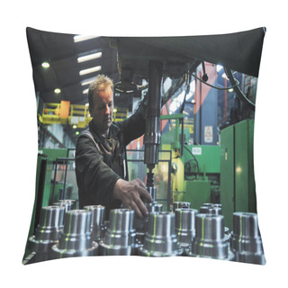 Personality  Industry Workers In Factory Pillow Covers