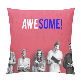 Personality  Diversity People Reading Books Pillow Covers