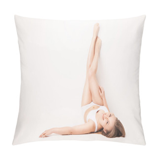 Personality  Beautiful Woman Legs Raised Up High Lying Pillow Covers