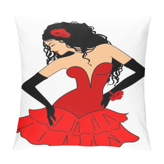 Personality  Vintage Fashion Girl Pillow Covers