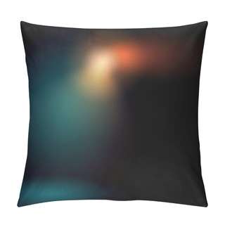 Personality  Black Background With Colour Light Spot Pillow Covers