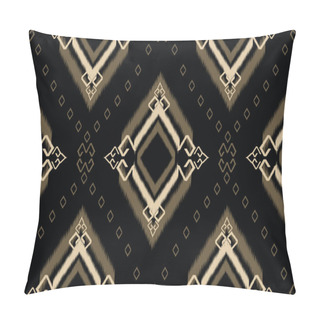Personality  Abstract Ethnic Geometric Ikat Pattern. Oriental African American Mexican Aztec Motif Textile And Bohemian Pattern Vector Elements. Designed For Background, Wallpaper, Print .vector Ikat Pattern.  Pillow Covers