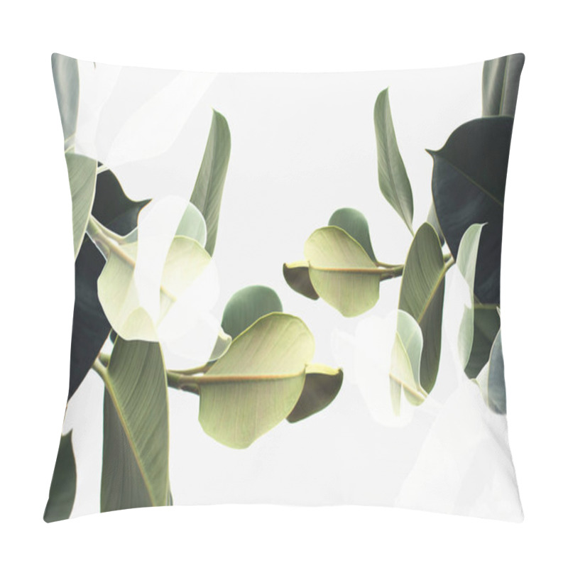 Personality  Double Exposure Of Plants Pillow Covers