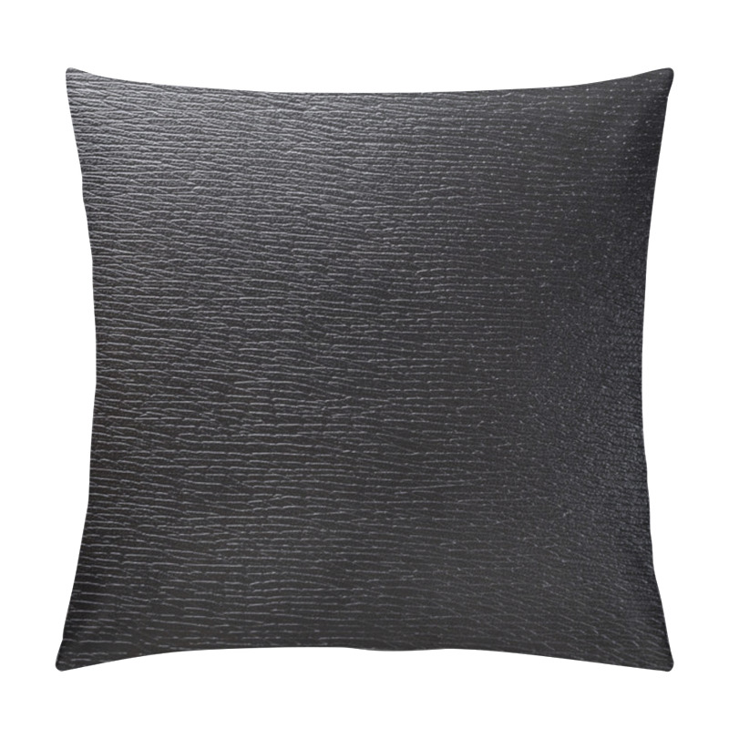 Personality  Black leather texture pillow covers