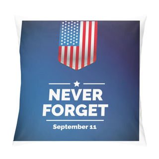 Personality  United States Flag With 9/11 Concept Vector Pillow Covers