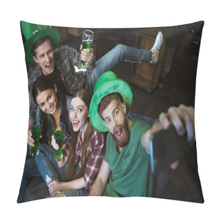 Personality  Friends During St. Patrick's Day Celebration Pillow Covers