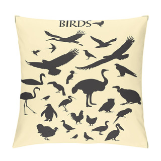 Personality  Bird Silhouettes Pillow Covers