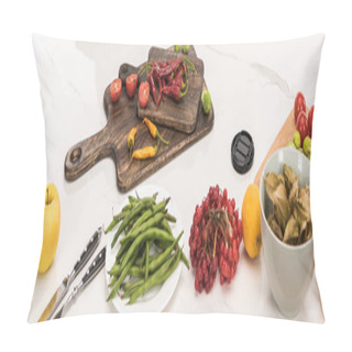 Personality  Food Composition For Commercial Photography On White Pillow Covers