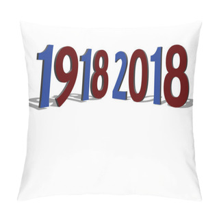 Personality  Commemoration Of The Centenary Of The Great War, France Pillow Covers