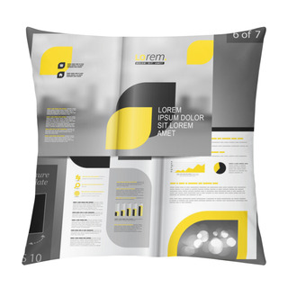 Personality  Brochure Template Design Pillow Covers
