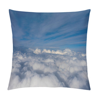 Personality  View Of Clouds From Airplane Window, Clouds In The Sky Pillow Covers