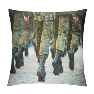 Personality  Soldiers March In Formation Pillow Covers
