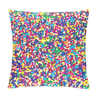 Personality  Cheerful Joyful Motley Pattern Common In Nature, Stripes And Spots Made Via Morphogenesis. Biology Science Abstract Vector Background. Reaction Diffusion Turing.   Pillow Covers