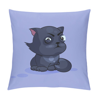 Personality  Black Cat Squints Pillow Covers