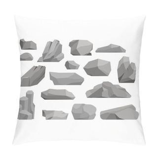 Personality  Rocks And Stones Vector Illustration Pillow Covers