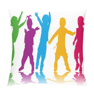 Personality  Childrens Silhouettes Pillow Covers
