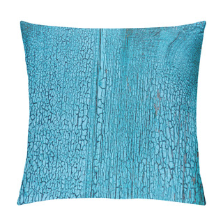 Personality  Full Frame Of Grungy Blue Wooden Texture As Background Pillow Covers