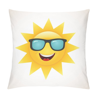 Personality  Smiling Sun Icon Pillow Covers