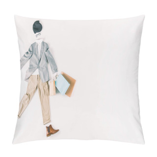 Personality  Clothes With Shopping Bags Pillow Covers