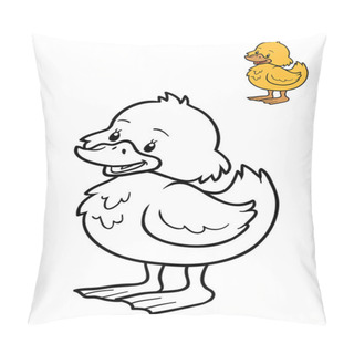 Personality  Coloring Book, Duck Pillow Covers