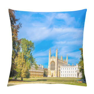 Personality  View Of Kings College In Cambridge, United Kingdom Pillow Covers