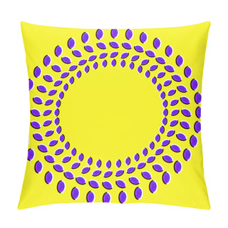 Personality  Optical Illusion With Circles Made From Dried Fruits Pillow Covers
