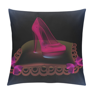 Personality  Crystal Cinderella's Slipper On Pillow Pillow Covers