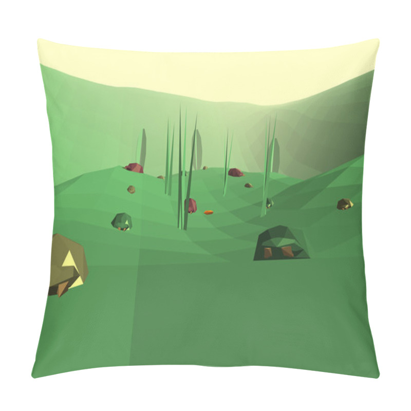 Personality  Low Poly Retro Style Bug World Pillow Covers