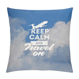 Personality  Travel Type Design With Clouds Background Pillow Covers