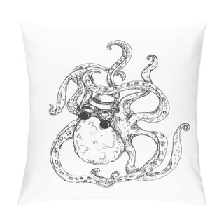 Personality  Hipster Octopus Tattoo Pillow Covers