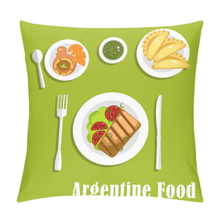 Personality  Traditional Argentine Cuisine And Pastry Pillow Covers