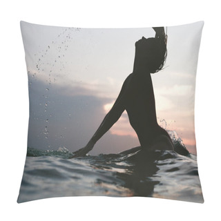 Personality  Silhouette Of Woman Pillow Covers