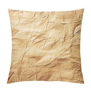Personality  Paper. Old Crumpled Paper Background Pillow Covers