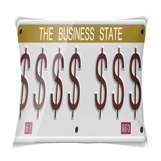 Personality  Dollar License Plates Pillow Covers