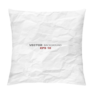 Personality  Texture Of Crumpled Paper. Vector Pillow Covers