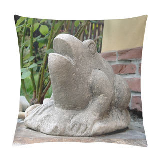 Personality  Rock Sculpture In The Garden Pillow Covers