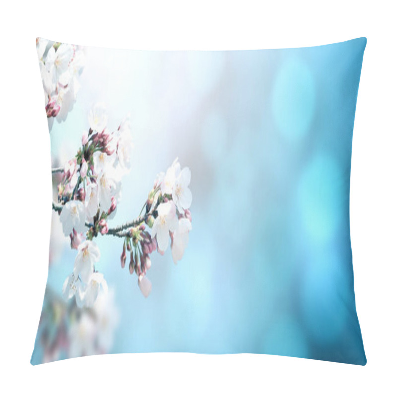 Personality  Beautiful magic spring scene with sakura flowers  pillow covers