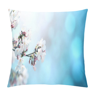 Personality  Beautiful Magic Spring Scene With Sakura Flowers  Pillow Covers