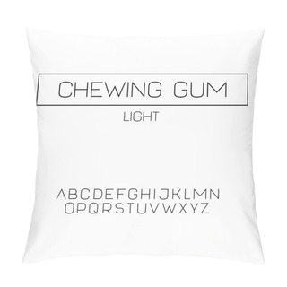 Personality  Simple Sans Serif Font Pillow Covers