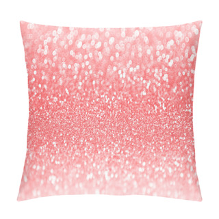 Personality  Coral Pink Glitter Sparkle Background Pillow Covers