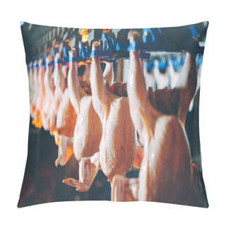 Personality  Bird Chicken Factory Line Hang Poultry Industry Pillow Covers