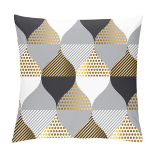 Personality  Gold Luxury Geometry Pattern.  Pillow Covers