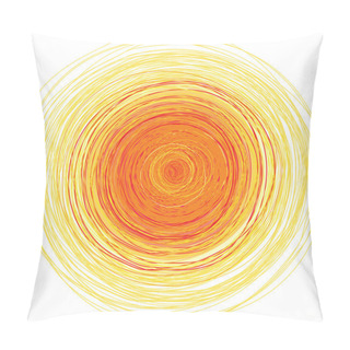 Personality  Vector Illustration Of Shining Sun Pillow Covers
