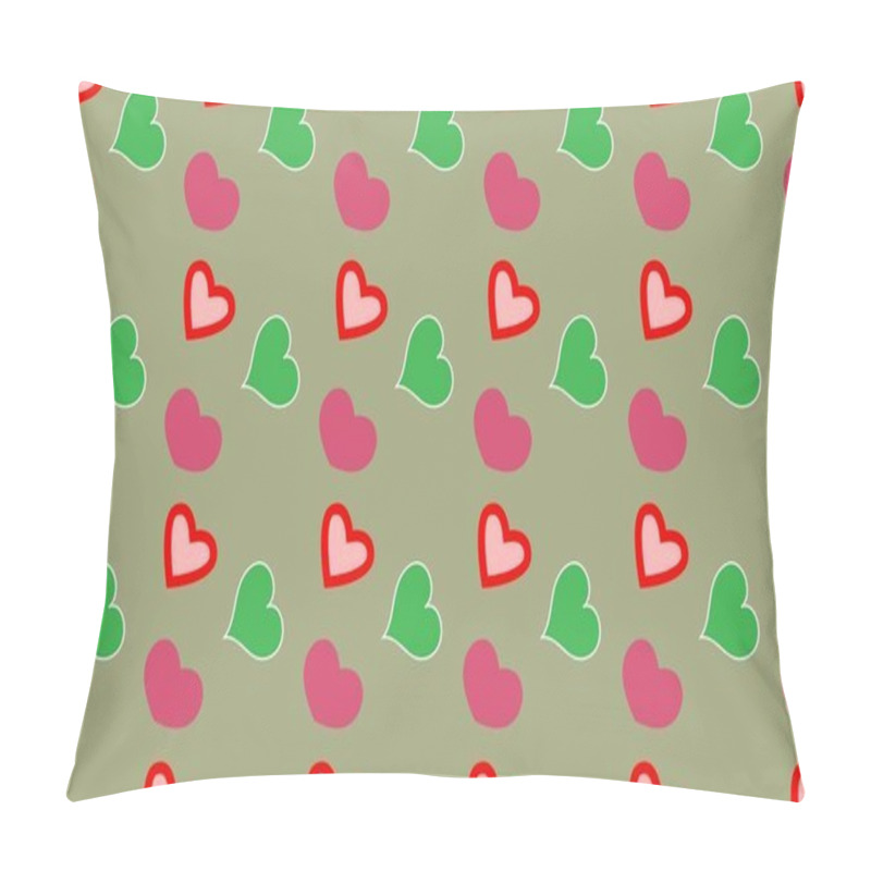 Personality  Colored background with different accessories pillow covers