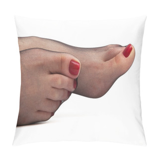 Personality  Female Feet In Stockings Pillow Covers