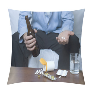 Personality  Alcohol And Drugs Pillow Covers