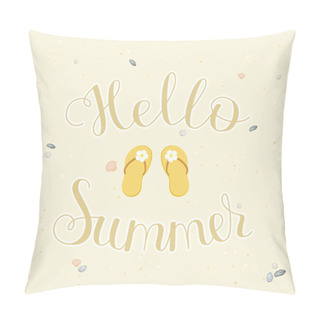 Personality  Hello Summer Lettering Pillow Covers