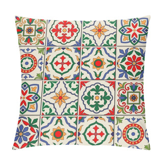 Personality  Seamless  Pattern From  Moroccan, Portuguese Pillow Covers