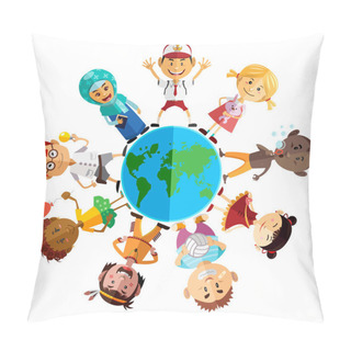 Personality  Happy Children Day Illustration Pillow Covers